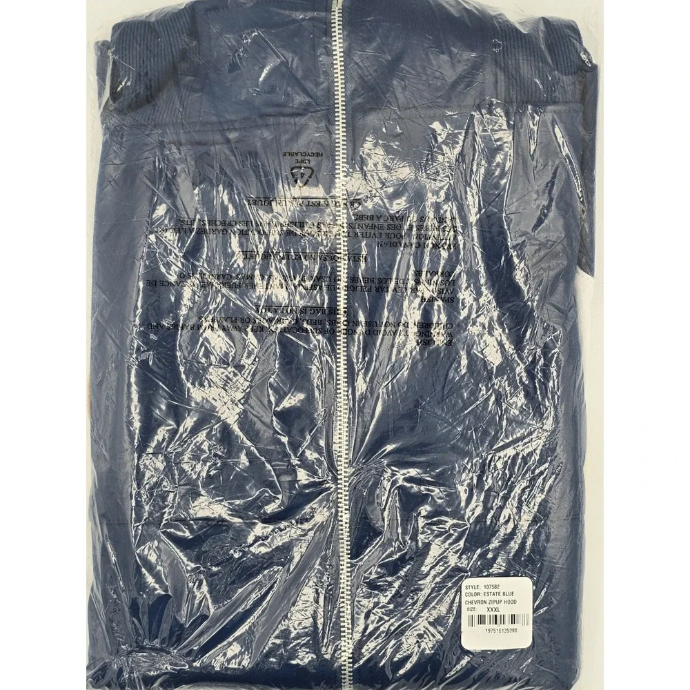 True‎ Religion Men's Chevy Zip Up Hoodie - Navy Blue/White/Gold - XXXL - NWT